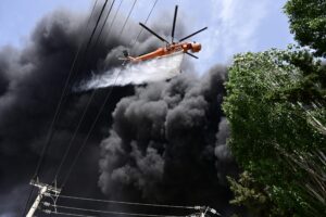 Κεφαλονιά: Μήνυμα από το 112 για τη φωτιά στο Λιβάδι