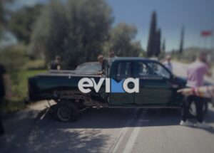 Εύβοια: Καραμπόλα τριών οχημάτων μεταξύ Αμαρύνθου και Ερέτριας