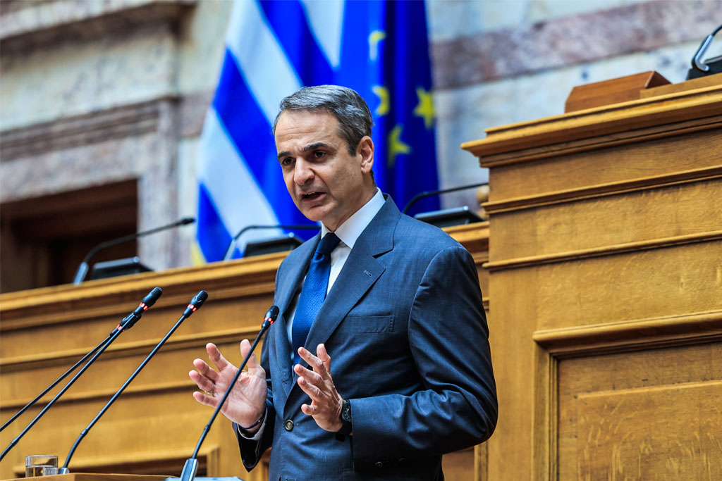 LIVE η ομιλία Μητσοτάκη στην ΚΟ της ΝΔ