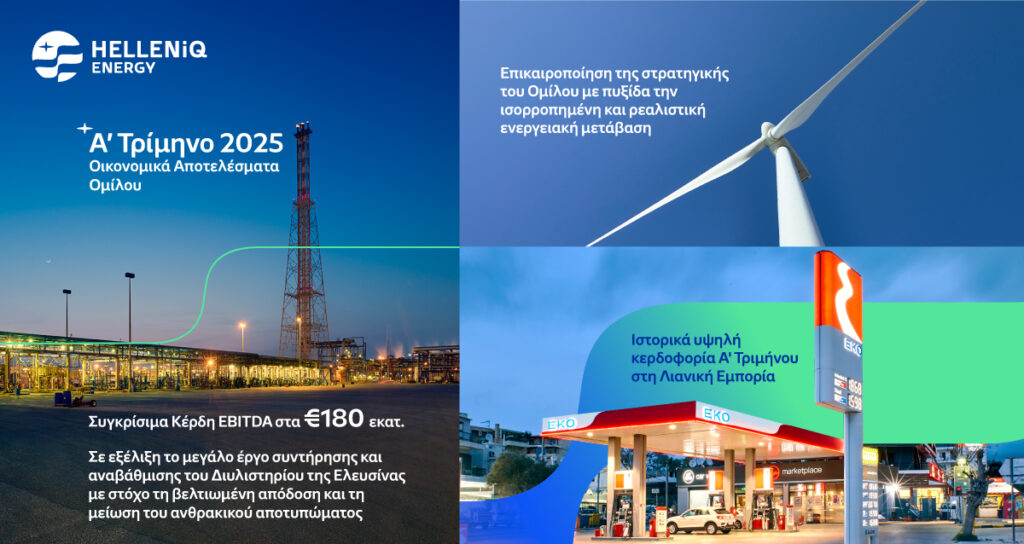 HELLENiQ ENERGY: Αποτελέσματα Α’ Τριμήνου 2025
