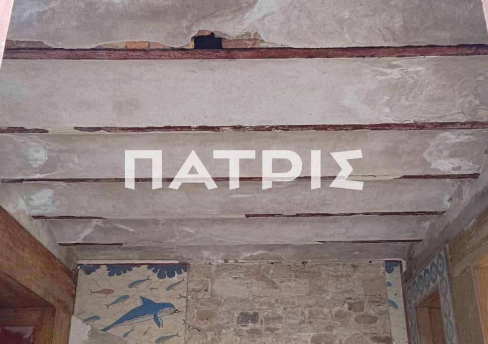 Ρωγμές και πεσμένοι σοβάδες στην Κνωσό – Εικόνες εγκατάλειψης που σοκάρουν (Photos)