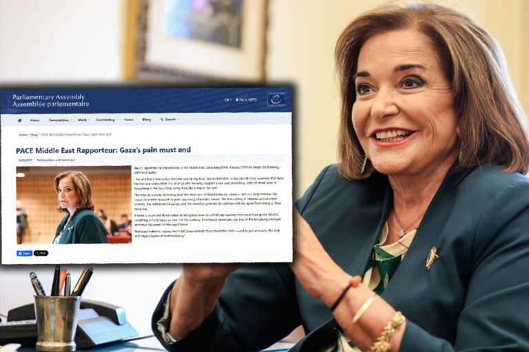 Ντόρα Μπακογιάννη: Οι μαζικές δολοφονίες παιδιών και άοπλων Παλαιστινίων στη Γάζα πρέπει να σταματήσουν