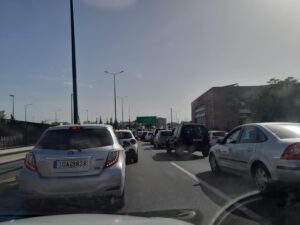 Κηφισός: Μποτιλιάρισμα στην κάθοδο λόγω τροχαίου