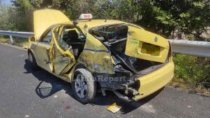 Σοκαριστικό τροχαίο στην Αθηνών-Λαμίας: Φορτηγό εμβόλισε ταξί