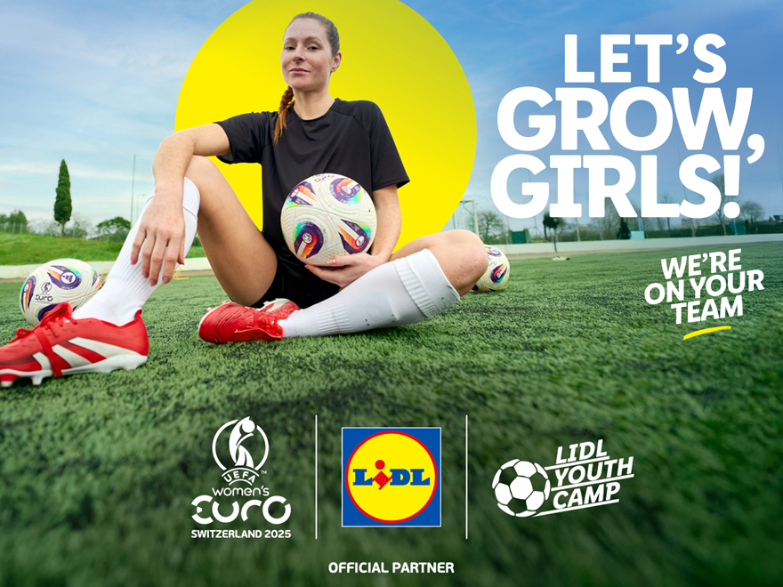 Η Lidl φέρνει το Lidl Youth Camp στο UEFA Women’s EURO 2025™