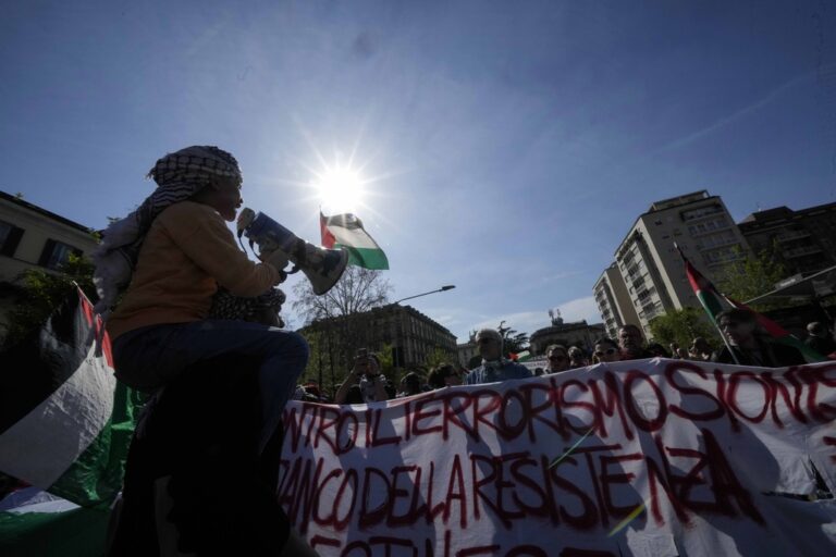 Ιταλία: Μαζική κινητοποίηση της αντιπολίτευσης υπέρ του άμαχου πληθυσμού της Γάζας