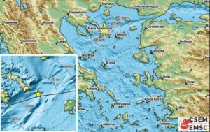 Σεισμός 3,8 Ρίχτερ κοντά στη Λήμνο