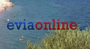 Αλιβέρι: Αστυνομικός έσωσε μητέρα και παιδί που παρασύρθηκαν από τους ανέμους πάνω σε στρώμα θαλάσσης