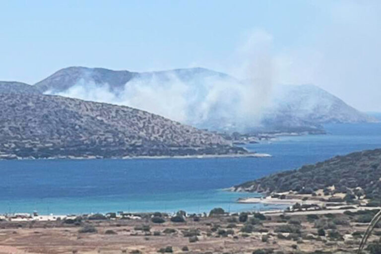 Φωτιά τώρα στην Παλαιά Φώκαια – 112 για εκκένωση από Θυμάρι προς Λαγονήσι