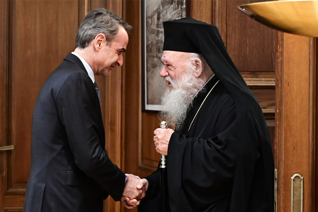 «Ιδιωτική» συνάντηση Μητσοτάκη-Ιερώνυμου στη «σκιά» του Σινά