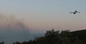 Σε ύφεση η φωτιά στον Ωρωπό &#8211; Αγωνία για τους ανέμους