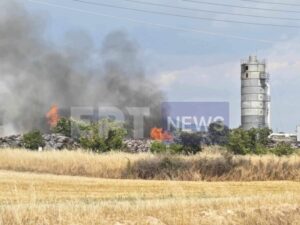 Σέρρες: Φωτιά τώρα σε εργοστάσιο ξυλείας στο Νέο Σούλι (Photos)