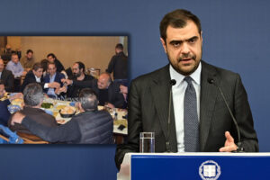 Επίθεση αντί απαντήσεων από την κυβέρνηση για το βίντεο Μητσοτάκη στο ίδιο τραπέζι με «φραπέ» και «χασάπη»