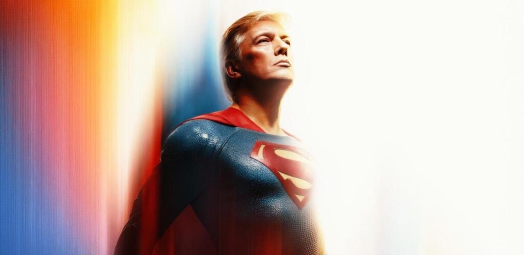 Τραμπ: Μεταμορφώθηκε σε… Superman για την πρεμιέρα της νέας ταινίας