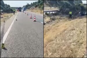 Ντιόγκο Ζότα: Βίντεο από το σημείο του τροχαίου δυστυχήματος στην Ισπανία &#8211; Σοκάρουν οι εικόνες