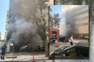Φωτιά τώρα σε ιδιωτική κλινική στον Χολαργό